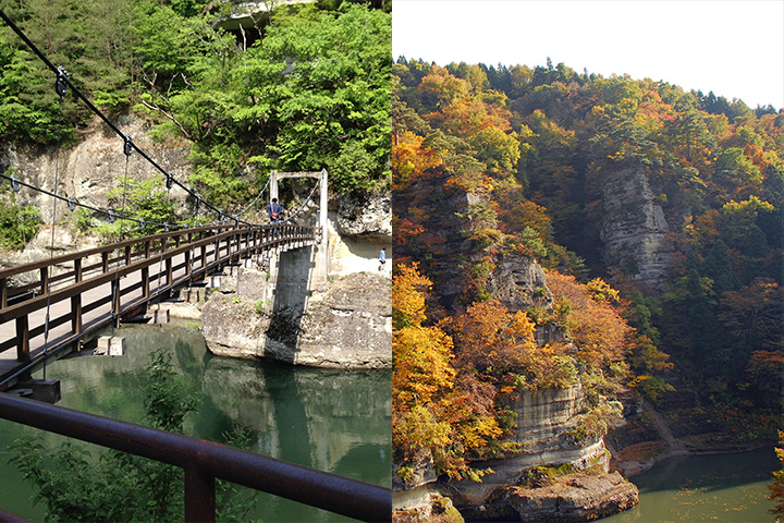 塔のへつり（下郷町）